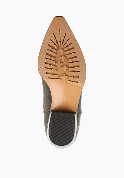 Казаки высокие демисезонные с узорами из натуральной замши SBALO, цвет: серо-коричневый SHT16-4  SK886-4 купить онлайн