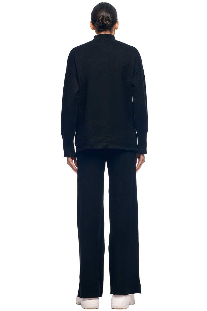 Костюм трикотажный с разрезами SODAMODA, цвет: Черный, 15703 купить онлайн