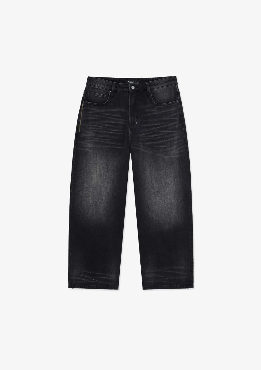 Широкие джинсы KRAKATAU, цвет: Черный, Ru223-1 купить онлайн