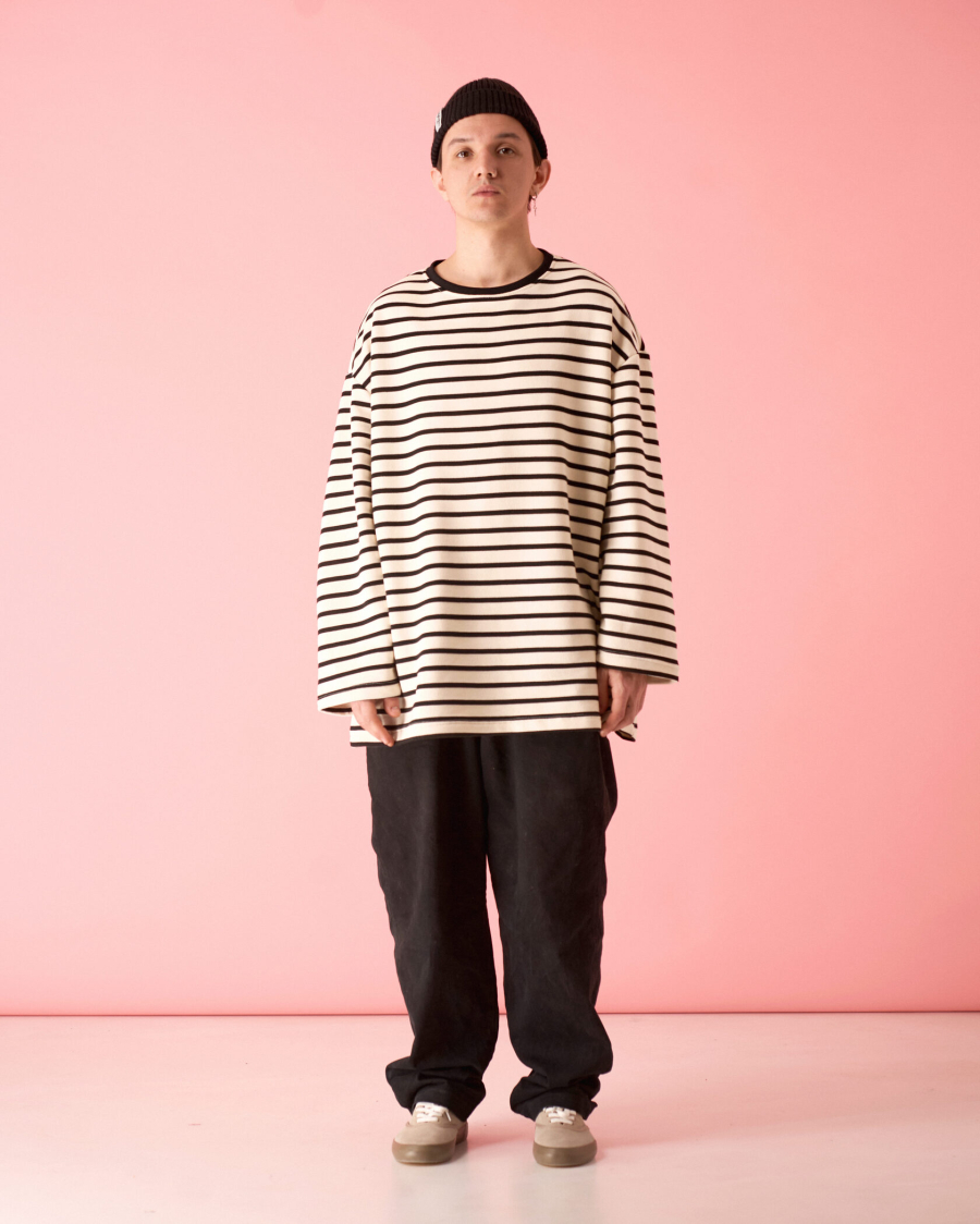 Лонгслив полоска TABOO, цвет: белый, Lmopol2 купить онлайн