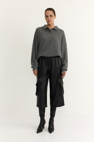 Шорты из экокожи TOPTOP, цвет: Черный, TTS.039.19318.900 купить онлайн