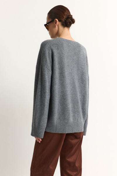 Джемпер из 100% шерсти мериноса TOPTOP, цвет: серый меланж, TTS.050.18935.820 купить онлайн