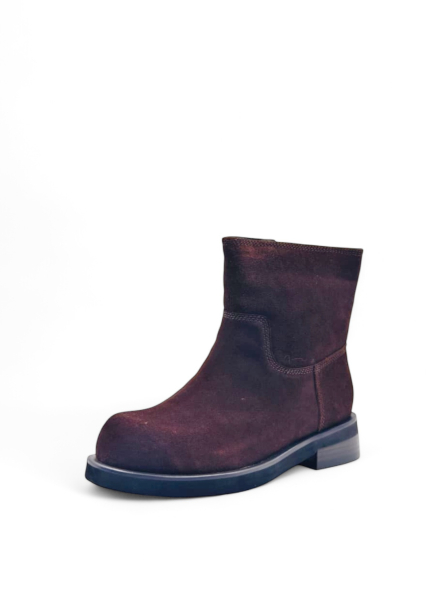 Ботинки зимние из натуральной замши GRANDERA, цвет: темно-коричневый hn539-3630-2/m (868) купить онлайн