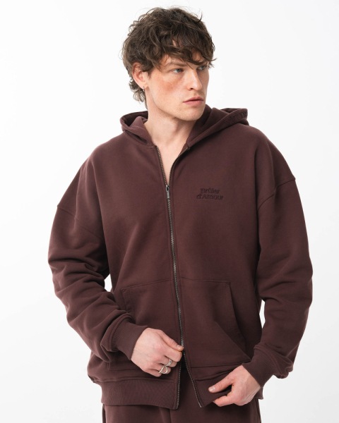 Худи Basic Zip Hoodie Brûler d'Amour, цвет: brick, BF2404C-3003-54 купить онлайн