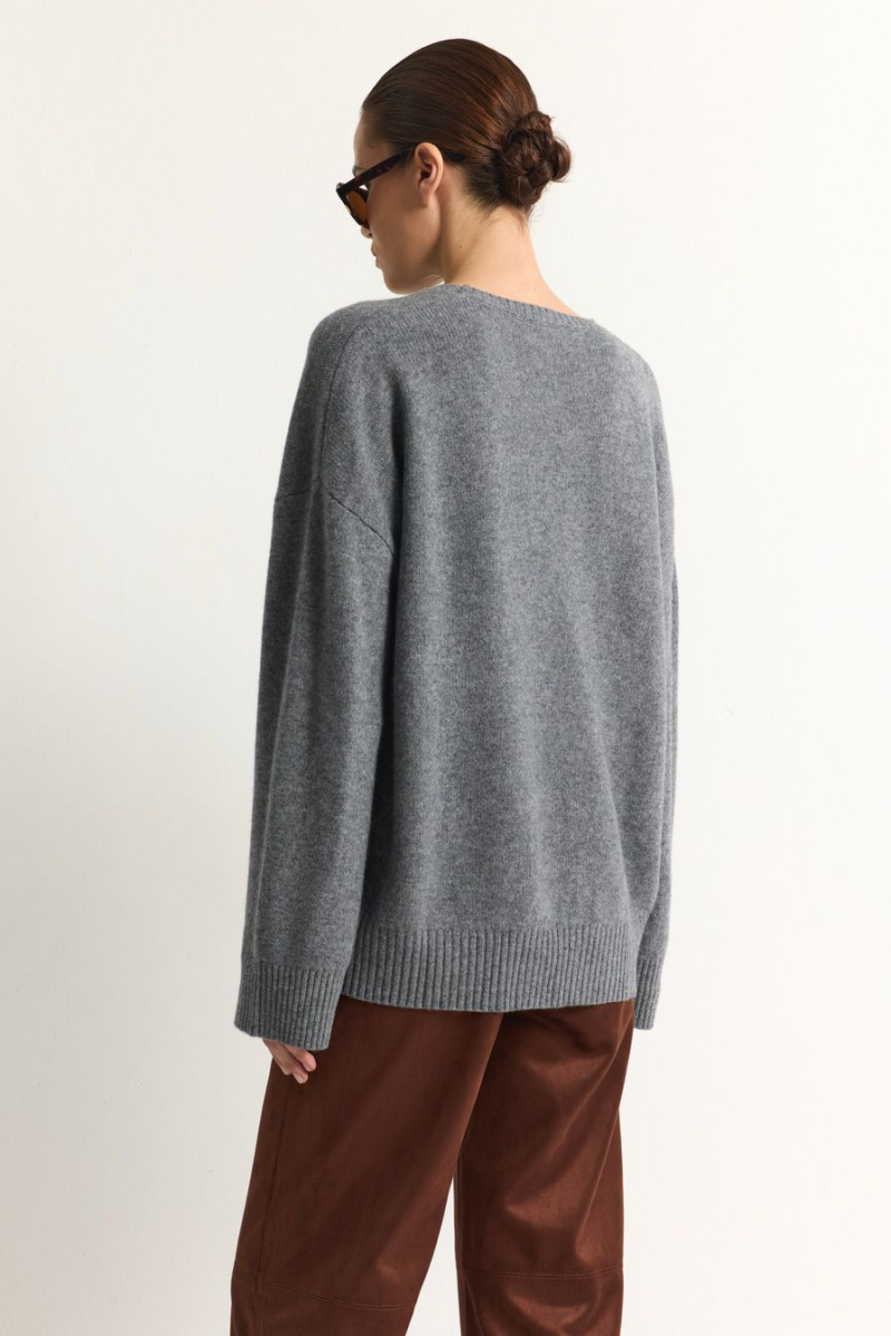 Джемпер из 100% шерсти мериноса TOPTOP, цвет: серый меланж, TTS.050.18935.820 купить онлайн