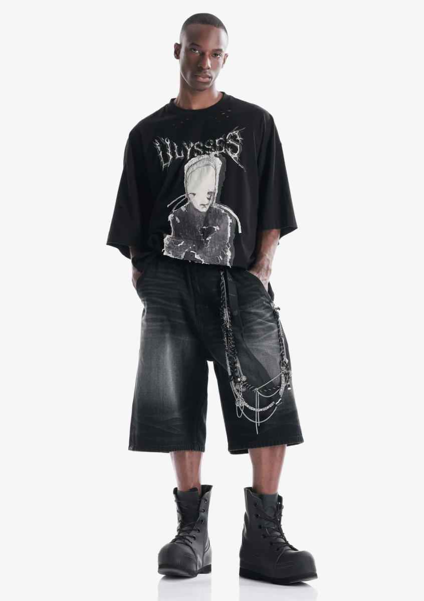 Удлинённые шорты KRAKATAU, цвет: Черный, Rm232-1 купить онлайн