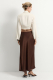 Атласная юбка с крэш-эффектом TOPTOP, цвет: коричневый TT.072.17655.700 |новая коллекция купить онлайн