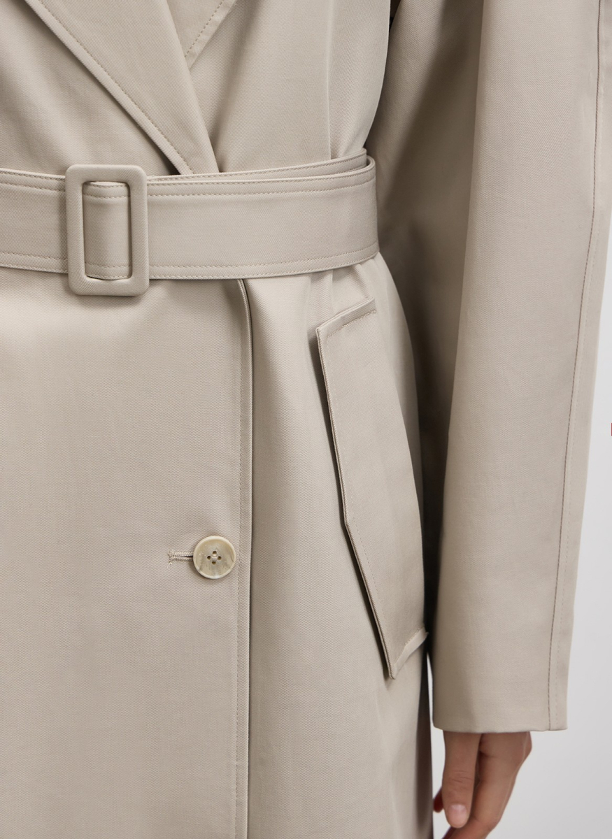 Тренч с объемным рукавом ALL WE NEED, цвет: бежевый,  купить онлайн