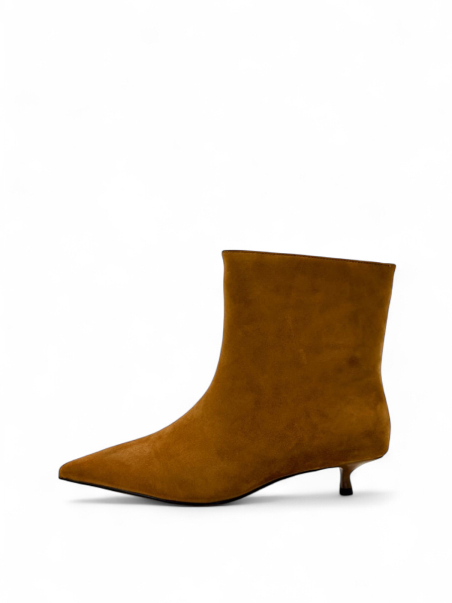 Ботильоны демисезонные из натуральной замши