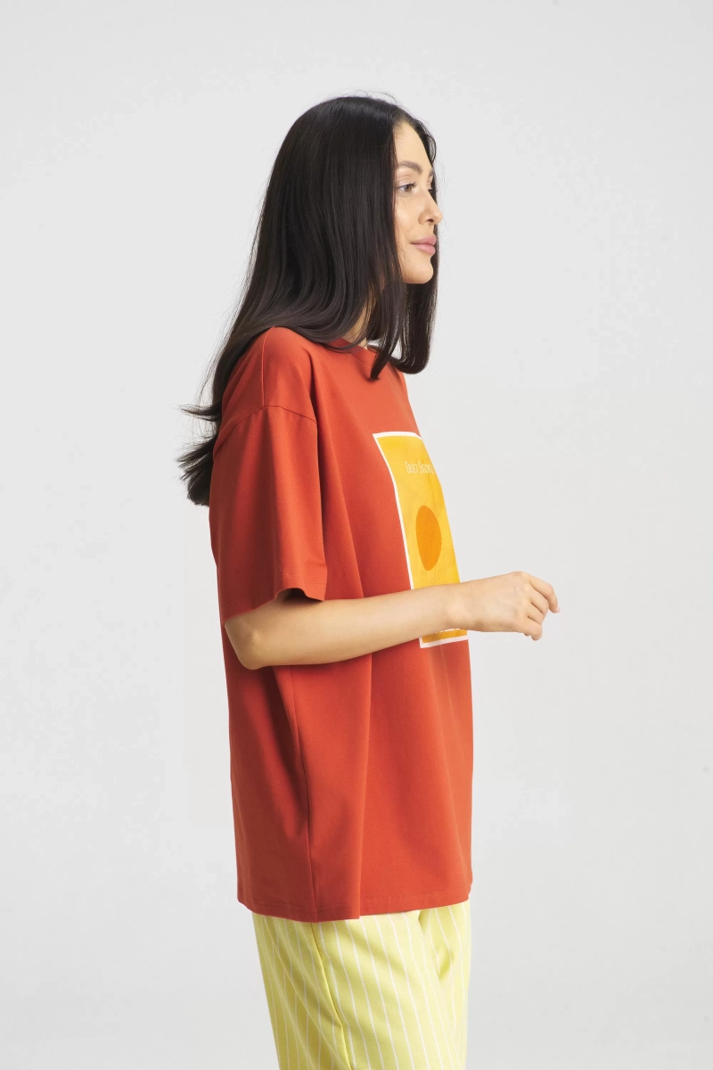 Футболка SUMMER Carrot Erist store, цвет: оранжевый, НФ-00002211 купить онлайн
