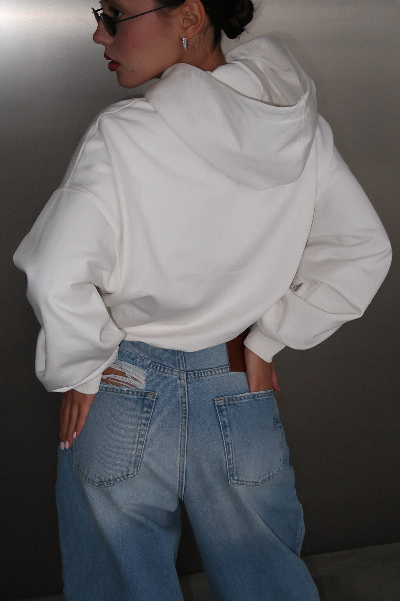 Зип худи "SPIRIT" MIARTLAND, цвет: молочный, НФ-00000817 купить онлайн