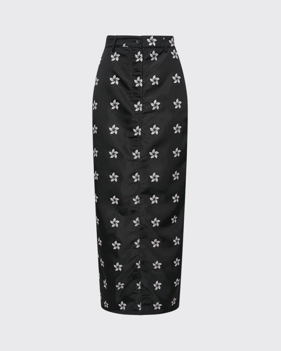 Юбка с принтом ASIA ST 71, цвет: Черный, Ast71.skirt-pattern-logo-bl купить онлайн