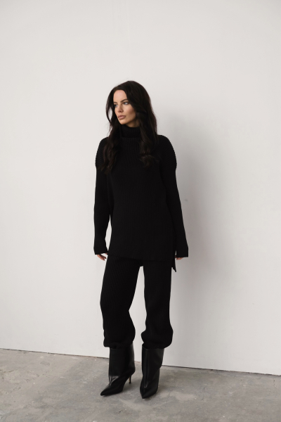 Джемпер удлиненный MINI, цвет: Черный, НФ-00000134 купить онлайн