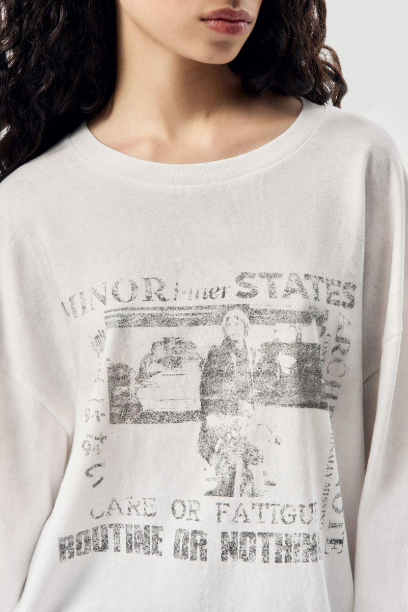 Лонгслив с принтом NAIPACHE, цвет: белый, 2611020000 купить онлайн