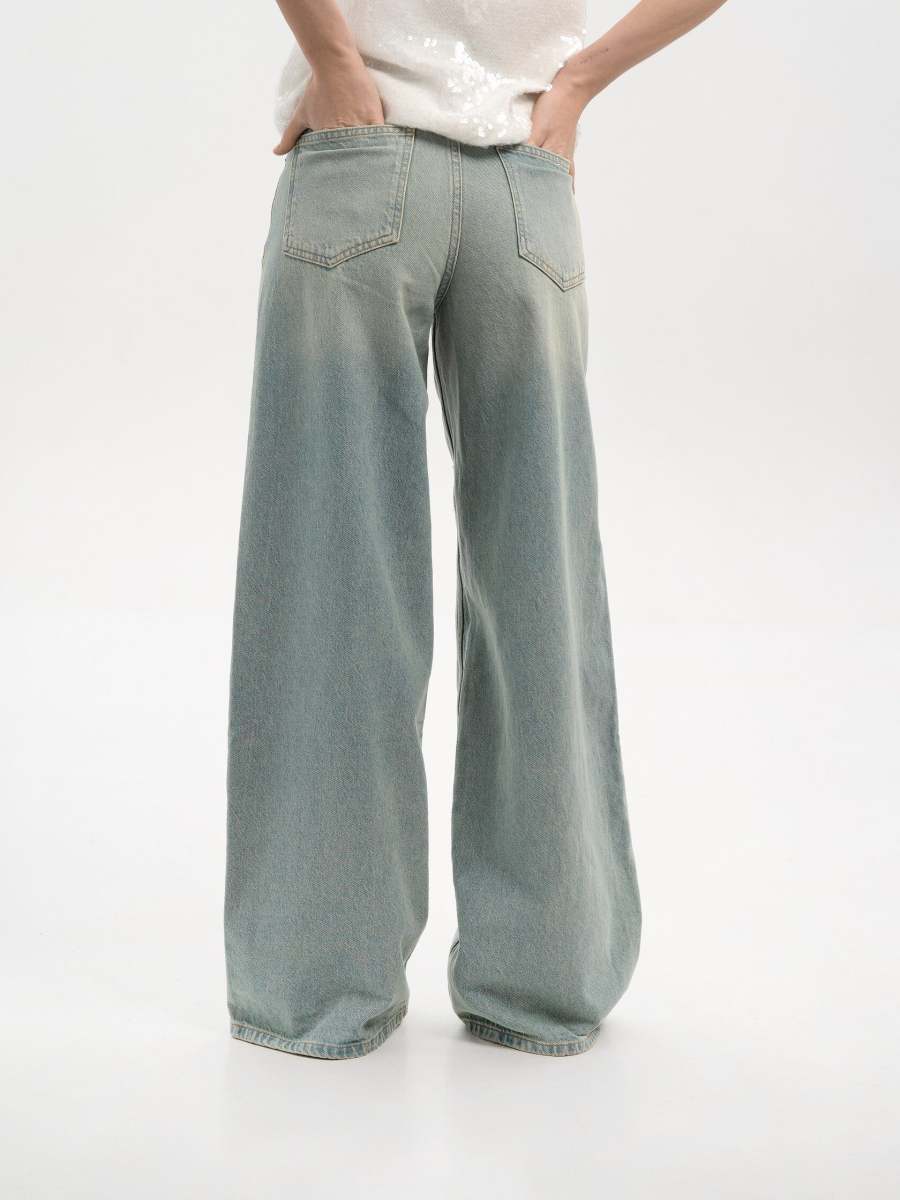 Джинсы со стразами "Bad girl" TRES, цвет: голубой, НФ-00002613 купить онлайн