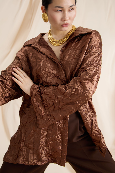 Блуза MIA AIM, цвет: коричневый, MIA704 купить онлайн