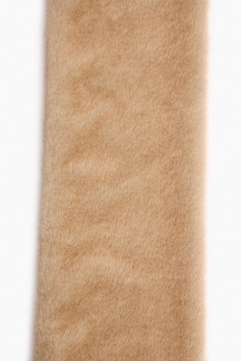 Шарф из экомеха TOPTOP, цвет: бежевый TT.607.19068.110 купить онлайн