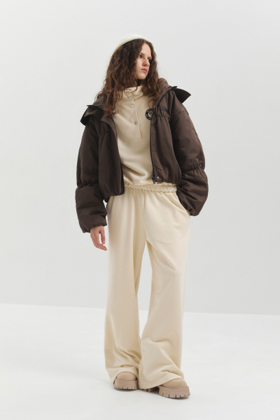 Брюки прямые marte, цвет: бежевый,  купить онлайн