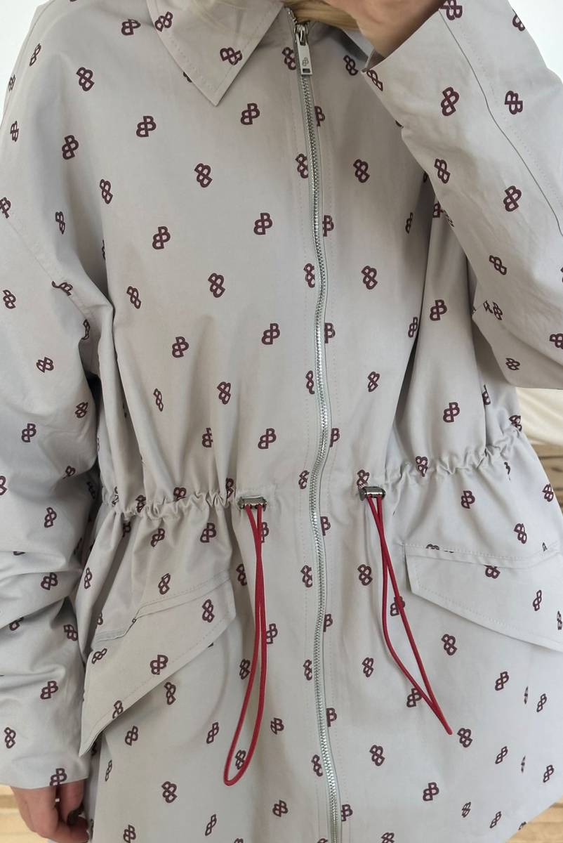 Парка на кулисе с паттерном LIGHT GREY Label .B, цвет: серый, Jc.33.4.59LGR купить онлайн