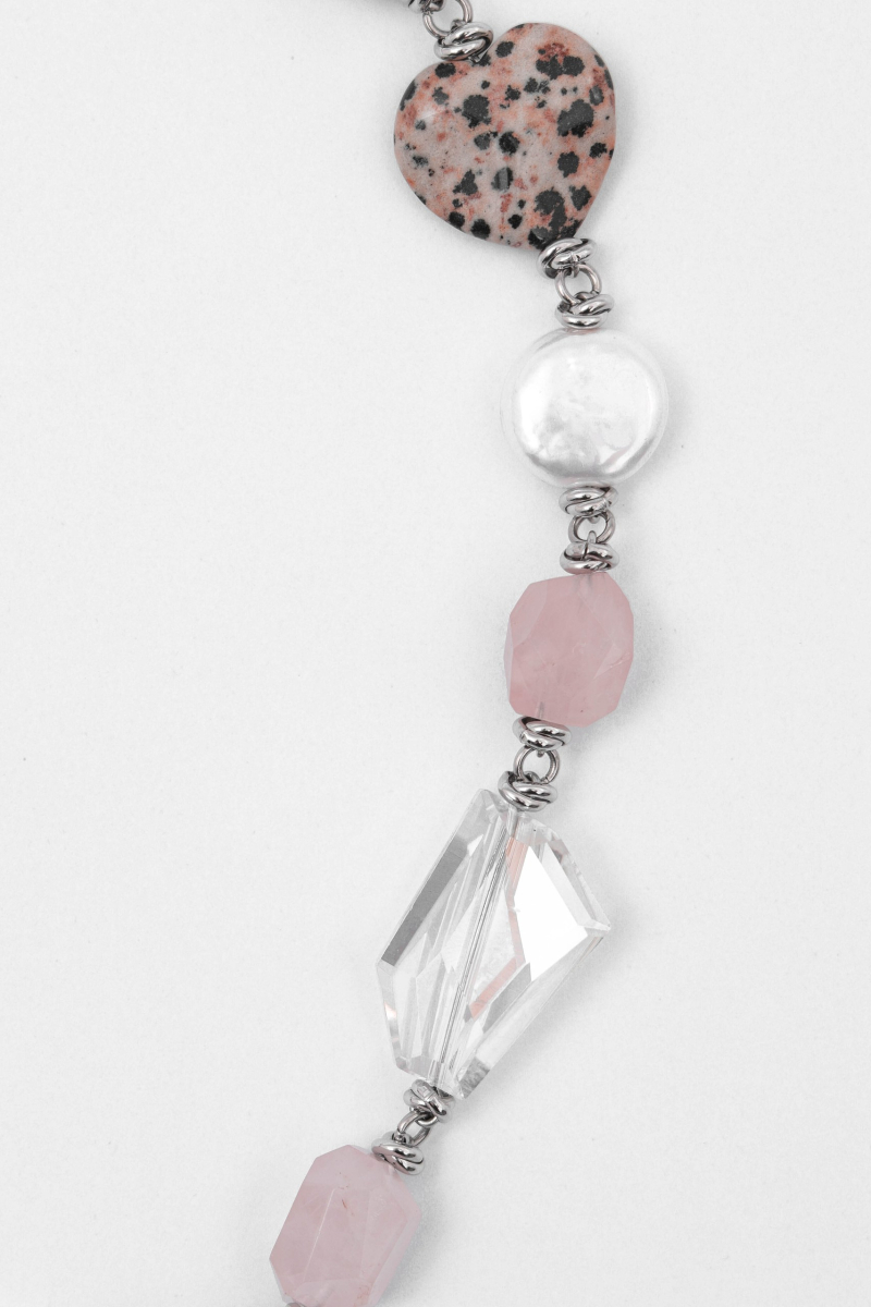 Колье "Creative stones" Tata Shop, цвет: серебро М790 |новая коллекция купить онлайн