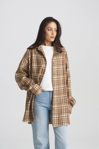 Рубашка в клетку Beige