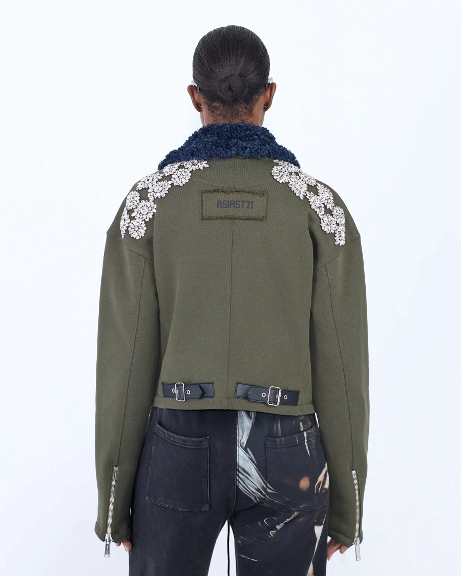 Жакет STONES CROPPED PARIS OLIVE ASIA ST 71, цвет: зеленый, Ast71.jacket-stones-olive-crop купить онлайн