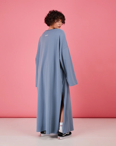 Платье-лонгслив TABOO, цвет: голубой, DrLong-Ws купить онлайн