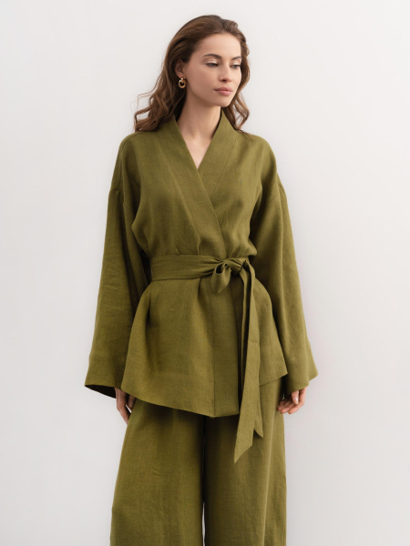 Костюм Annie Pear PURE LINEN, цвет: зеленый  |новая коллекция купить онлайн