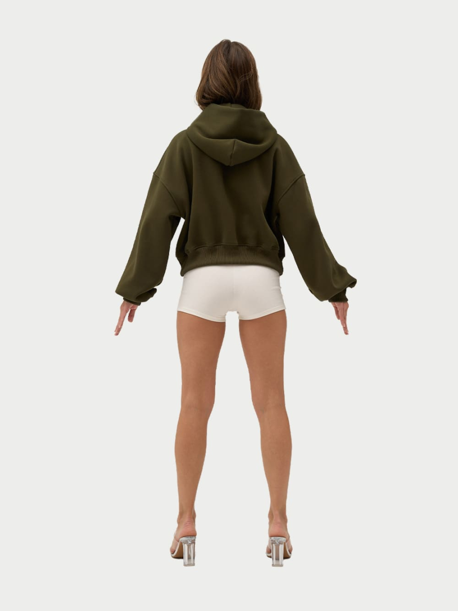 Zip Худи с начесом ONSI, цвет: Khaki,  купить онлайн