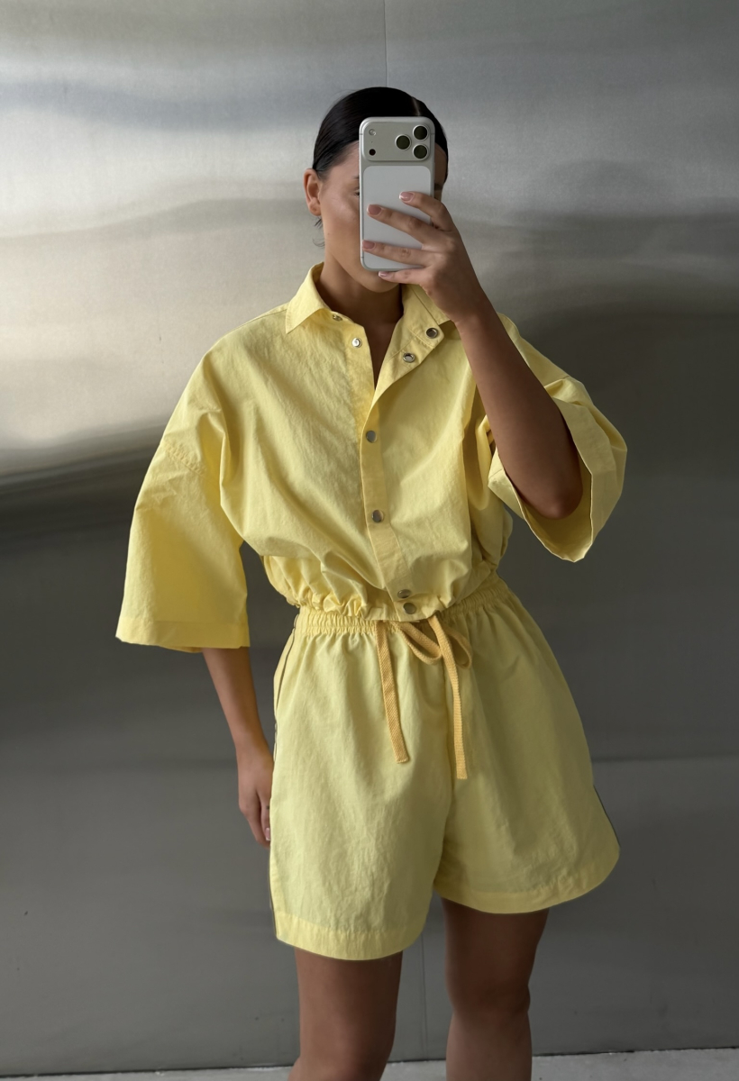 Рубашка плащевая на кулисе Label .B, цвет: Светло-желтый, Tp.06.3.01LY купить онлайн