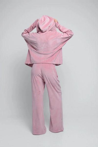 Бомбер Velour с капюшоном