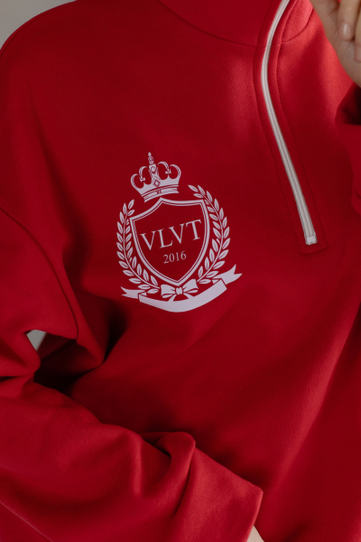 Анорак из трикотажа с молнией VLVT, цвет: красный, 00-00005298 купить онлайн