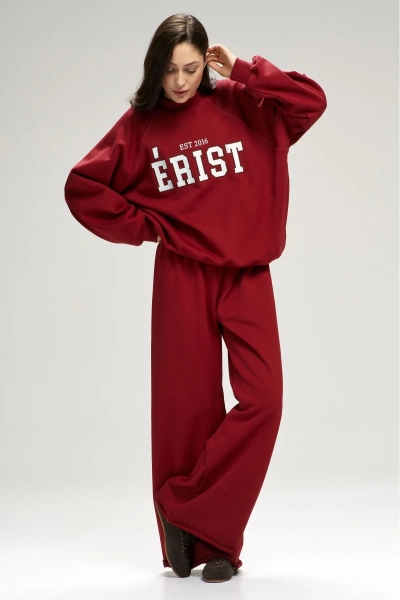 Брюки-трубы Wine Erist store, цвет: Бордовый, НФ-00003075 купить онлайн