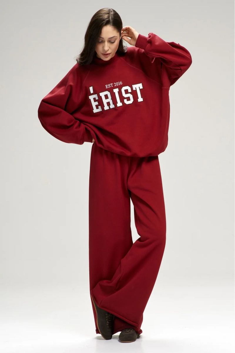 Брюки-трубы Wine Erist store, цвет: Бордовый, НФ-00003075 купить онлайн