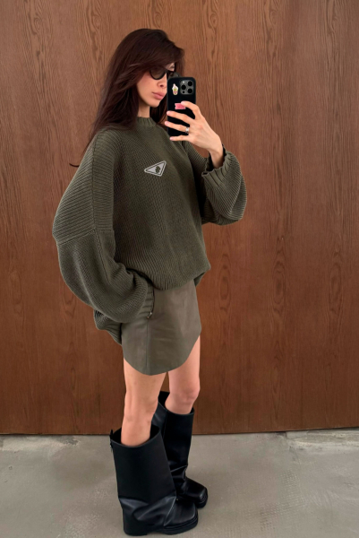 Юбка мини KHAKI Label .B, цвет: Khaki, Sk.19.3.5938/3KH купить онлайн