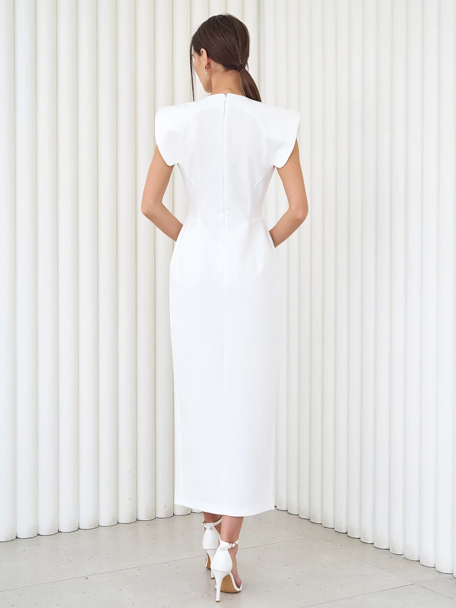 Платье с рельефами и крыльями I.B.W., цвет: молочный,  купить онлайн