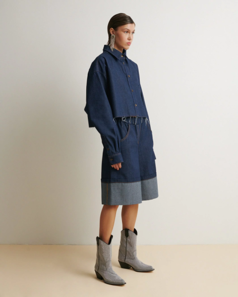 Бермуды DENIM BLUE