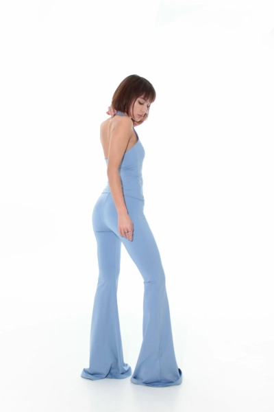 Легинсы клеш из бифлекса GARCHIT, цвет: голубой, GARBifLegB купить онлайн