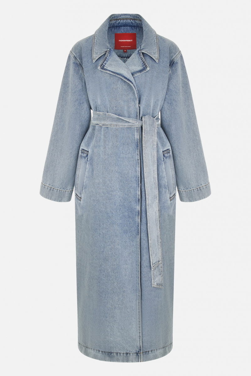 Тренч Gigi FASHION REBELS, цвет: голубой FR24FW2TR43PCW310LB |новая коллекция купить онлайн