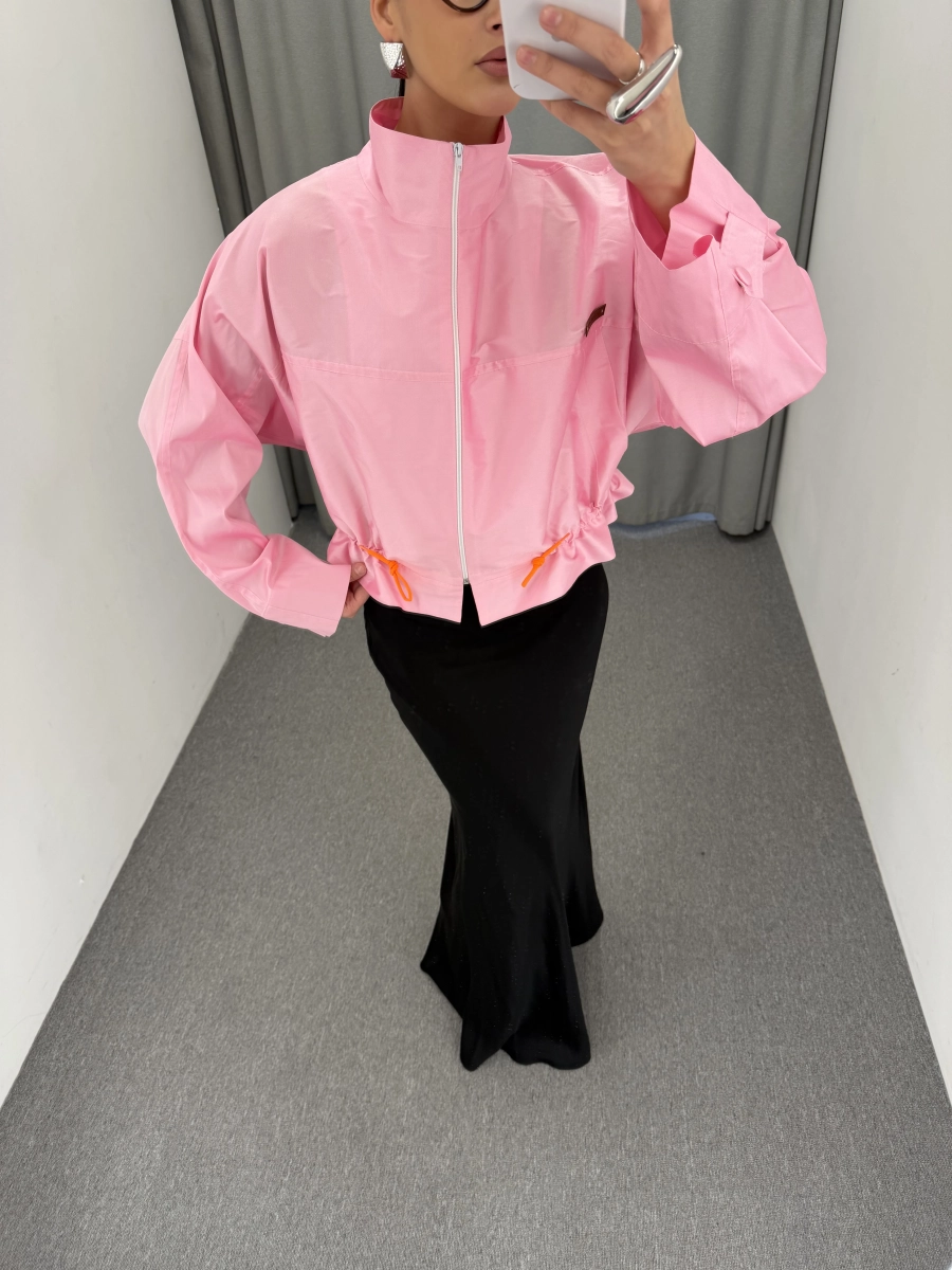 Ветровка укороченная MUSE ME, цвет: ягодный, JK003 купить онлайн