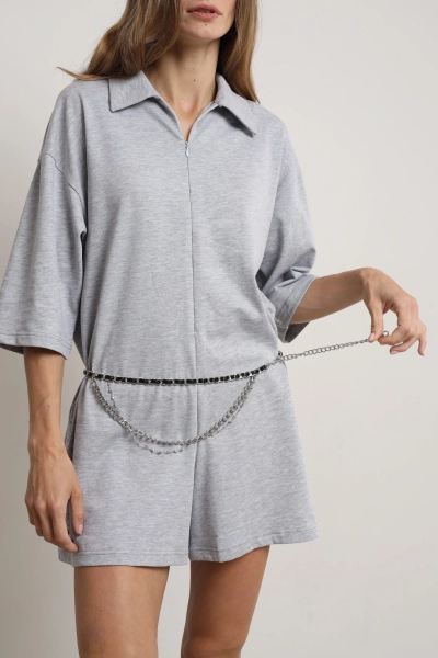 Комбинезон matchy gray issju, цвет: серый,  купить онлайн