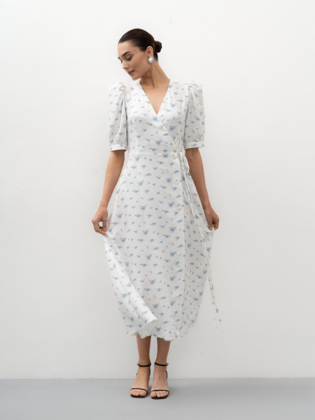 Платье с цветочным принтом TRES, цвет: молочный, НФ-00002756 купить онлайн