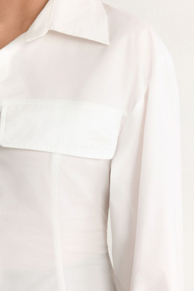 Платье из смесового хлопка TOPTOP, цвет: белый, TT.012.18304.100 купить онлайн