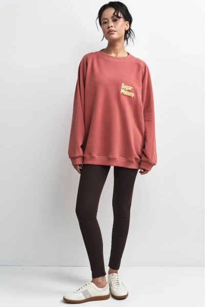 Свитшот винтажный Erist store, цвет: терракотовый, НФ-00003405 купить онлайн