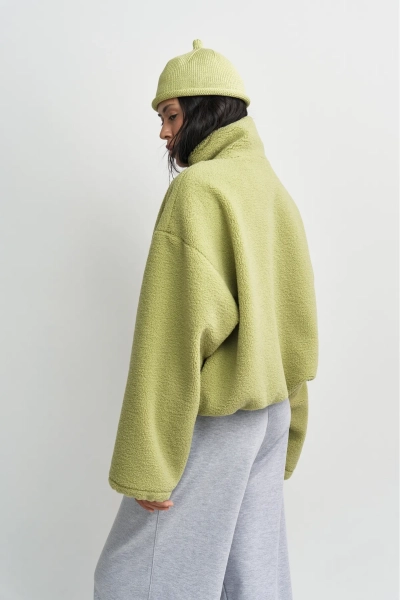 Анорак плюшевый Васаби Erist store, цвет: зеленый, НФ-00003302 купить онлайн