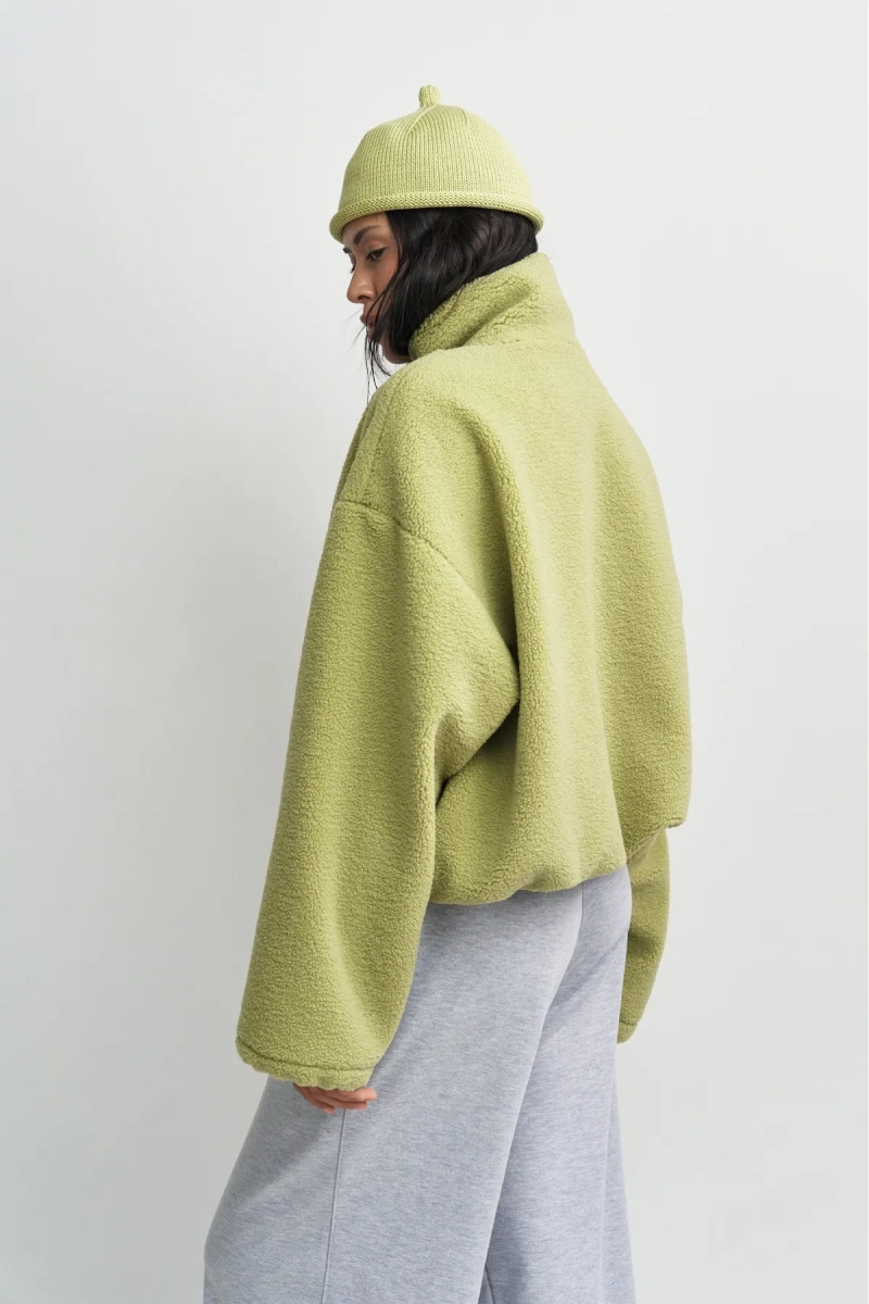 Анорак плюшевый Васаби Erist store, цвет: зеленый, НФ-00003302 купить онлайн