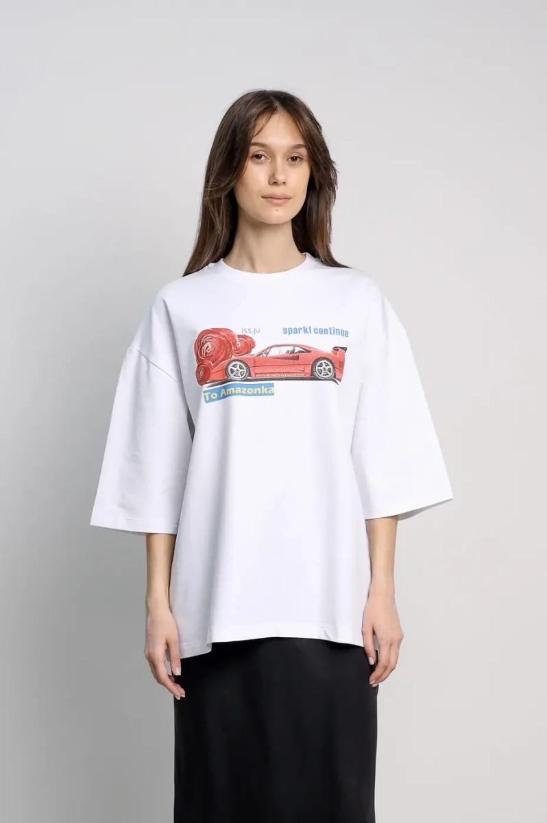 Футболка CAR White