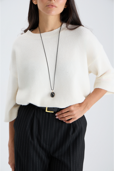 Джемпер с коротким рукавом MIA AIM, цвет: молочный, MIA699 купить онлайн