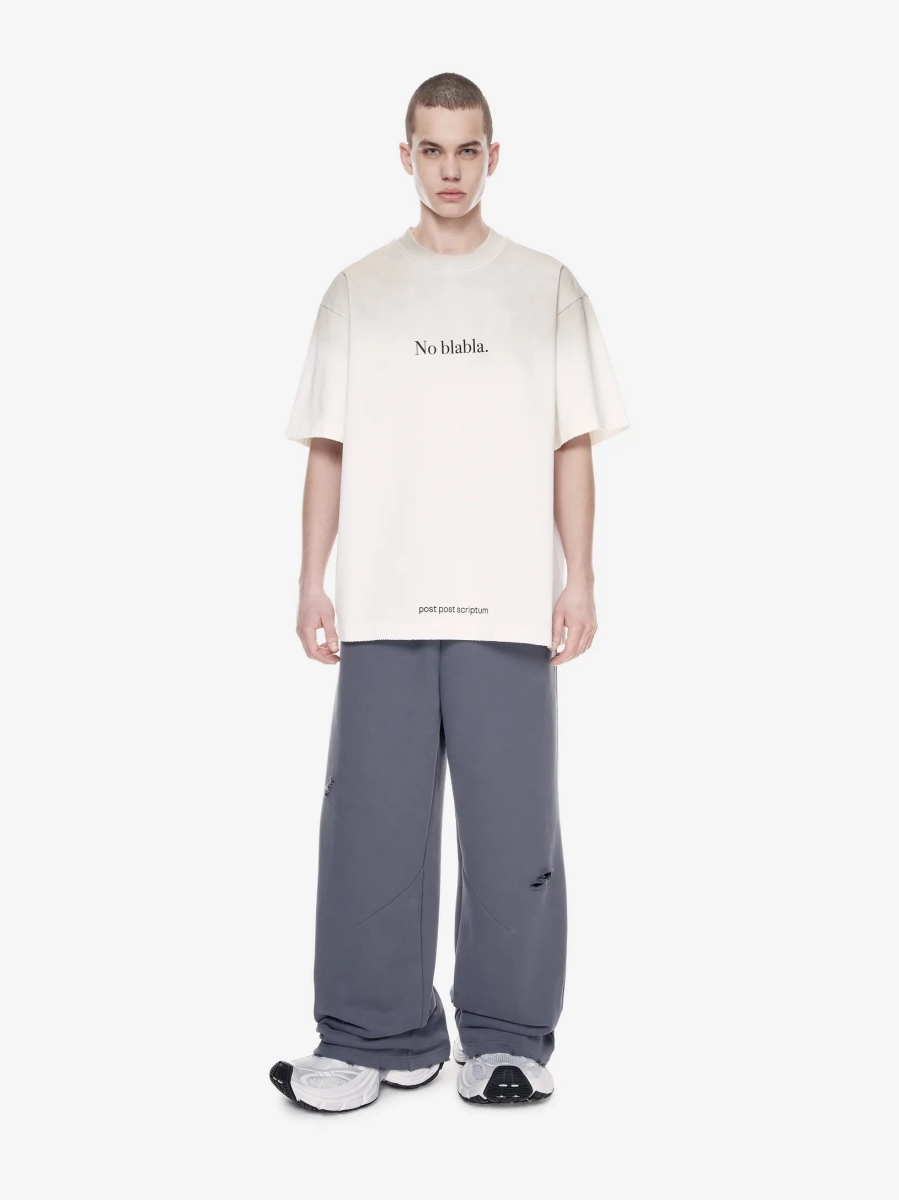 Футболка оверсайз с принтом POST POST SCRIPTUM, цвет: белый, 1147.11.00.WTE купить онлайн