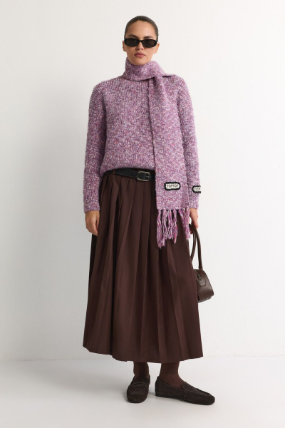 Джемпер из переработанного полиэстера TOPTOP, цвет: розовый с принтом, TT.050.18257.301 купить онлайн